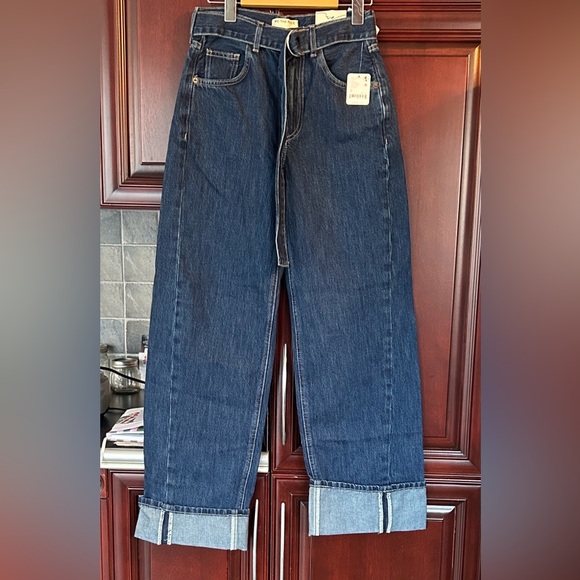 FREE PEOPLE x We The Free East Bay Cuffed Wide Leg In Concord size 27 - Picture 10 of 13